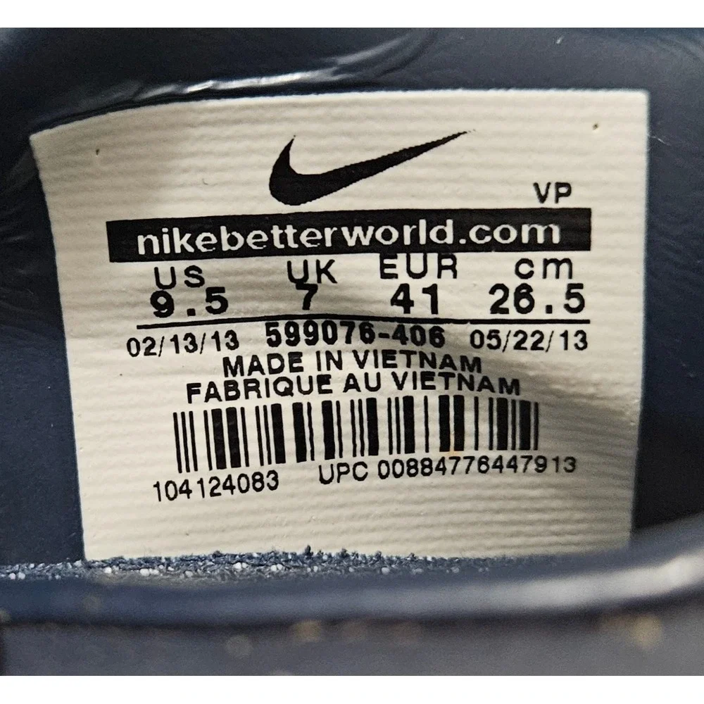 Nike Hypervenom Phelon FG Soccer Cleats Crimson Navy Blue Mens 9.5 599730-690